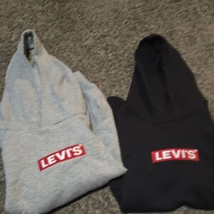 Levi's Gray and Black Kids Hoodies